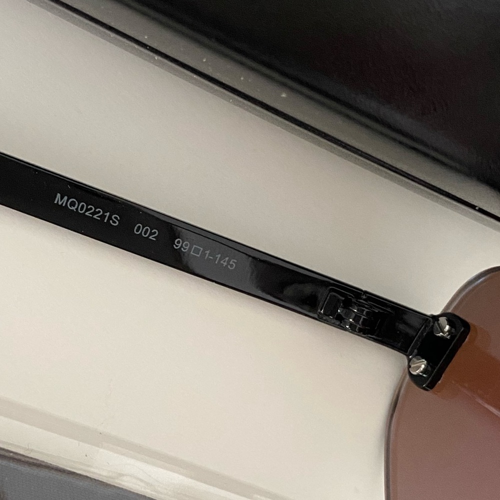 NEW McQ Alexander McQueen Unisex Flat Top Shield Sunglasses, 99mm - Picture 9 of 9